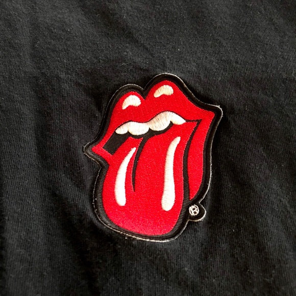 The Rolling Stones Crop Long Sleeve Band Tee - Picture 2 of 3